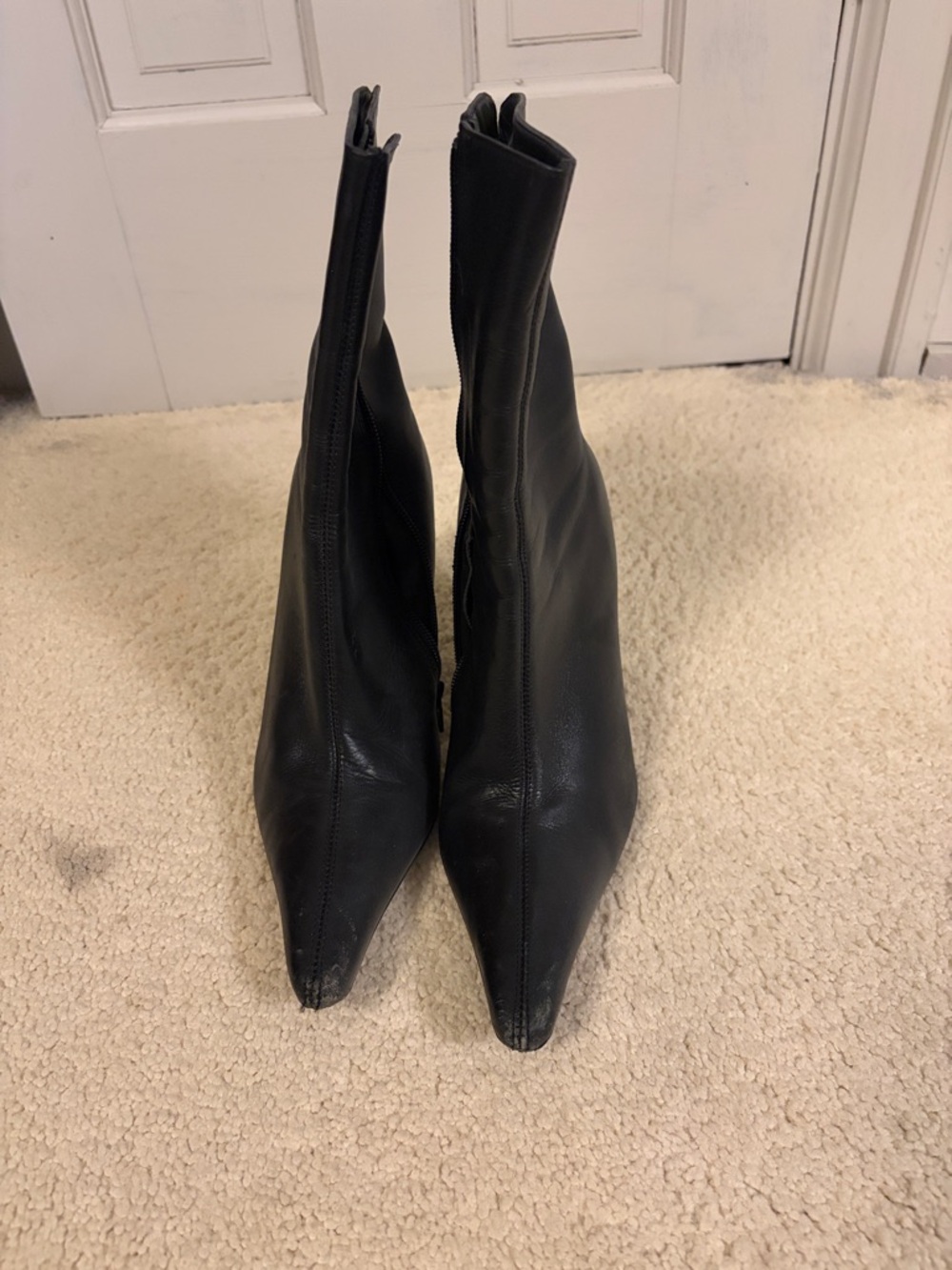 Steve Madden Black Pointed-Toe Women's Booties